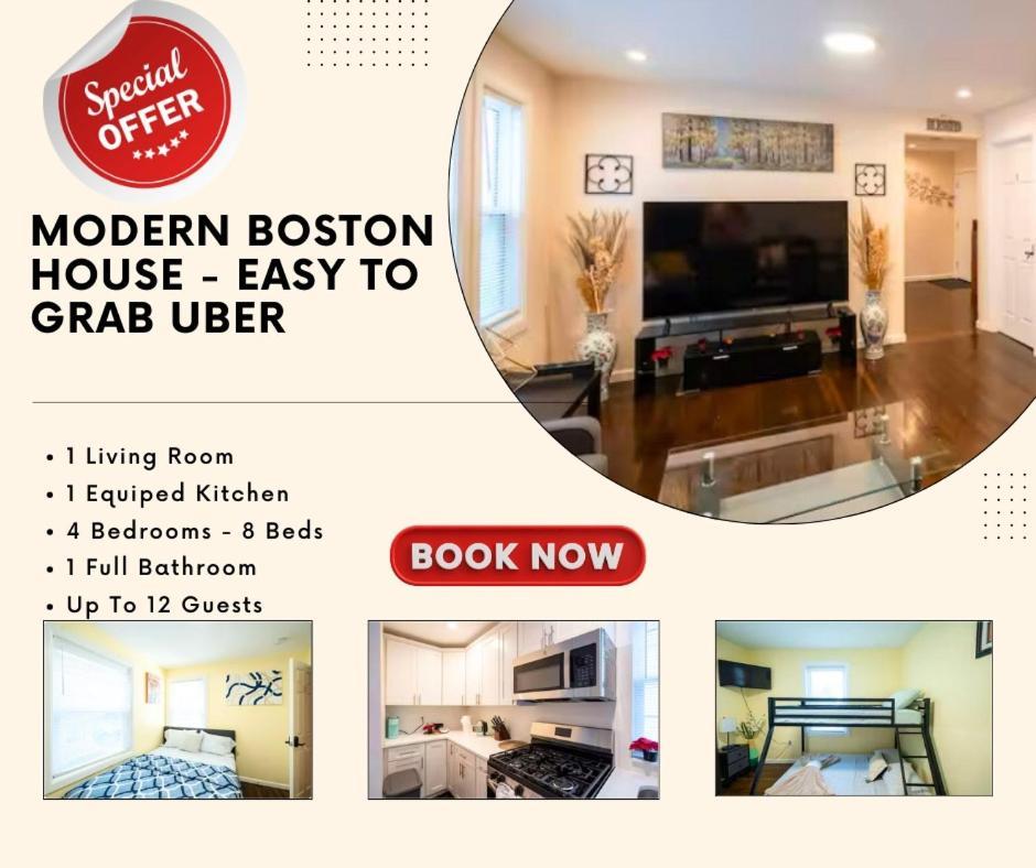30-1 4Br Boston - Comfortable Apt Near Mbta Exterior photo